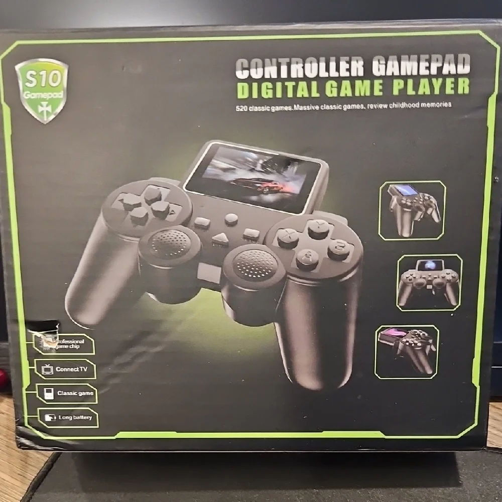 S10 Gamepad Digital Game Player - Black